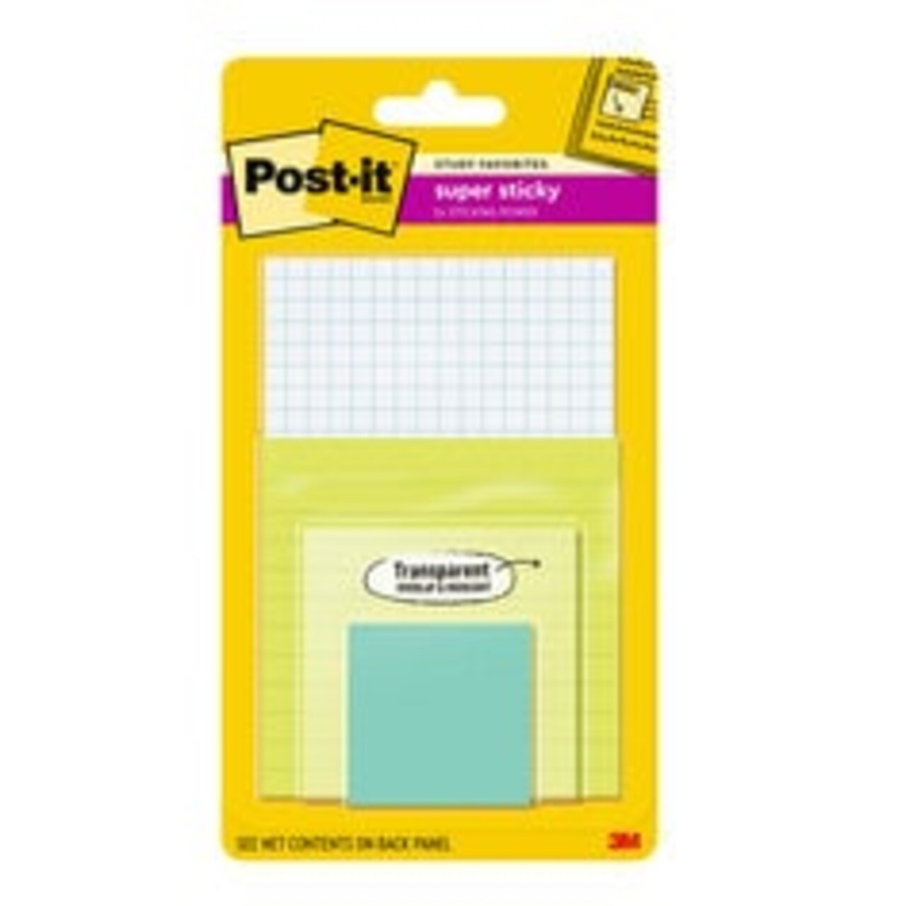 Post-it® Super Sticky Notes 4622-SSGRID-TR, 100% PEFC, SGSCH-PEFC-COC-110078